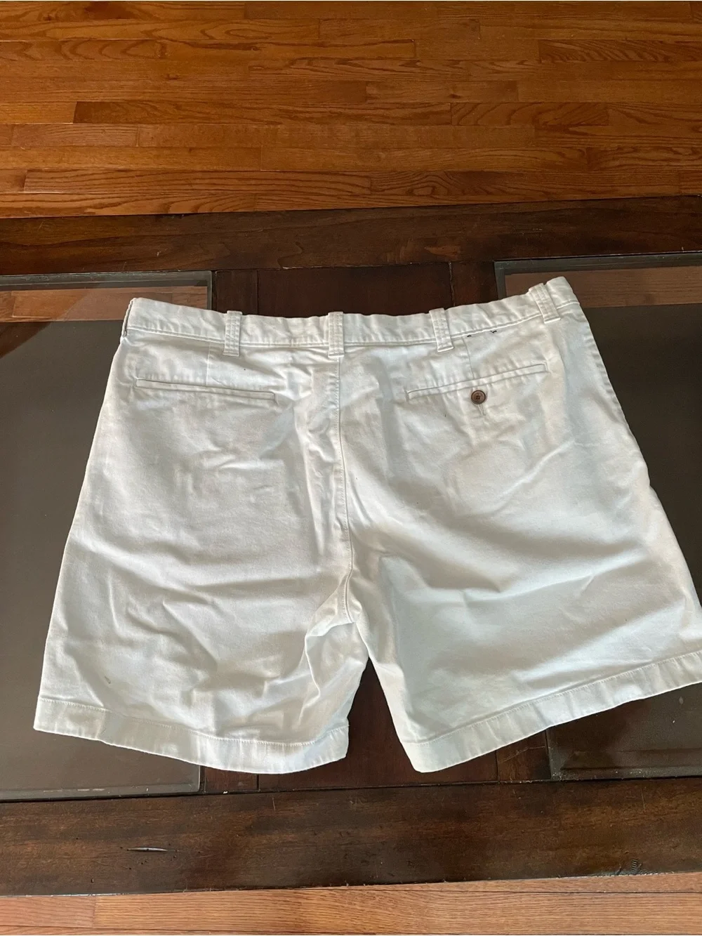 J. Crew Men's White Cotton Chino Shorts